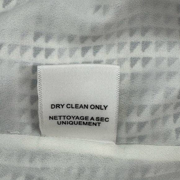 Joie Geometric Print Sleeveless Silk Tank Shift Dress - White Black Gray - Small - Picture 7 of 7